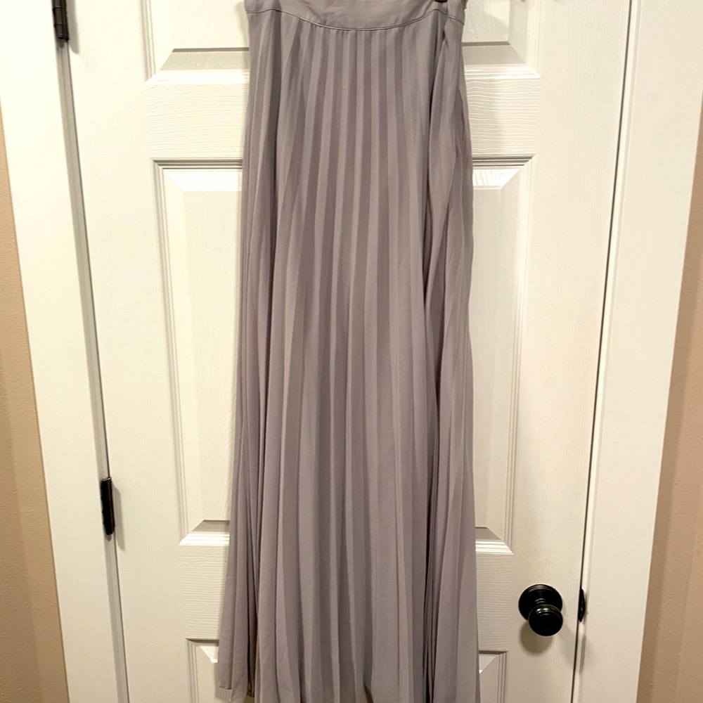 Pleated Maxi Skirt